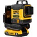 1. DEWALT DCLE34031D1ლაზერული თარაზო (მწვანე) 3 x 360°