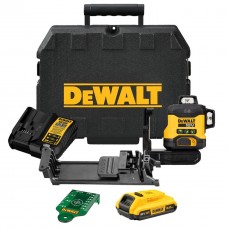 1. DEWALT DCLE34031D1ლაზერული თარაზო (მწვანე) 3 x 360°