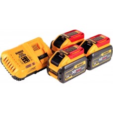 1.2. DEWALT DCB118X3 აკუმლიატორის სწრაფი დამტენი + 3 x 18 / 54 V 9.0 ა/ს Flexvolt