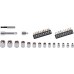 POWER PLUS KRT500116 თავაკების ნაკრები 1/4" & 3/8" (40 ც)