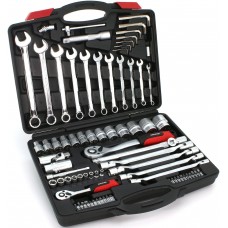 POWER PLUS KRT500121 თავაკების ნაკრები 1/2"& 1/4" (77 ც)