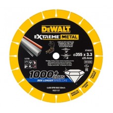 DEWALT DT40257 EXTREME მეტალის საჭრელი ალმასის დისკი 355 x 25.4 x 3,3 მმ (მეტალი) 