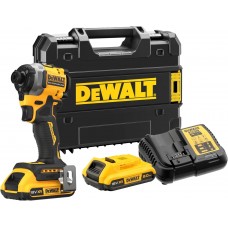 1. DEWALT DCF850D2T კომპაქტური დარტყმითი ხრახნმომჭერი (18 V)