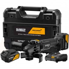 1. DEWALT McLaren DCG45MP2T კუთხვილ სახეხი მანქანა (ბარგარკა) (18 V)